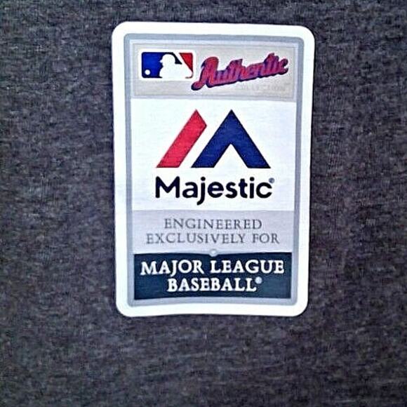 Majestic Baltimore Orioles T Shirt XL Gray Triple Peak MLB Authentic Collection - Picture 3 of 8